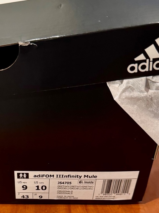 Adidas Adifom Athletic Slides/Mules, Never Worn, Men\'s 9/Women\'s 10